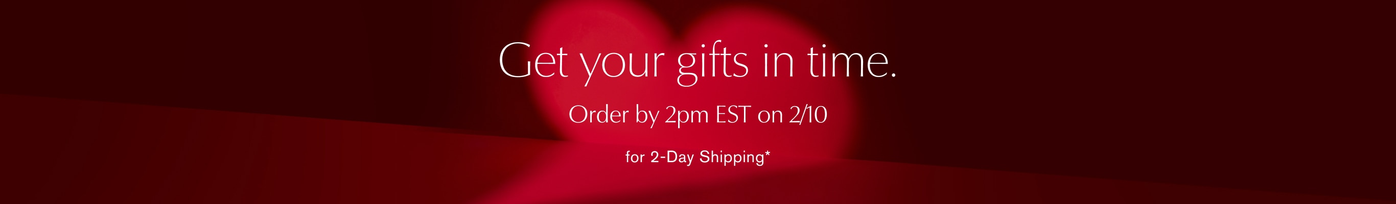 Valentine's Day Shipping Deadline